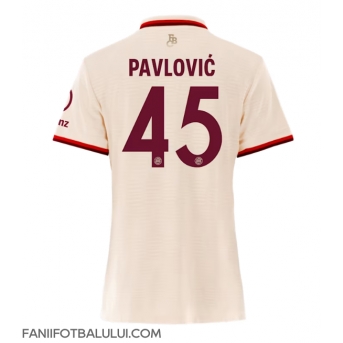Bayern Munich Aleksandar Pavlovic #45 Tricou Fotbal Replică 2024-25 Femei Treilea